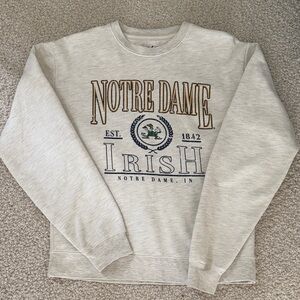 League Unwind Relaxed Lifestyle Crewneck - Cream with Navy Print